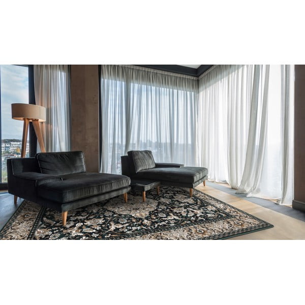 Zelena volnena preproga 160x240 cm Lauren – Agnella-image-1