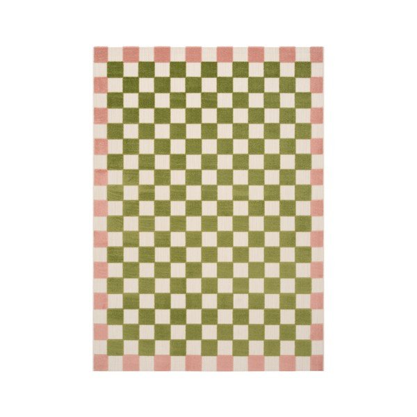 Zelena/rožnata notranja in zunanja preproga 200x290 cm Enja – Jotex
