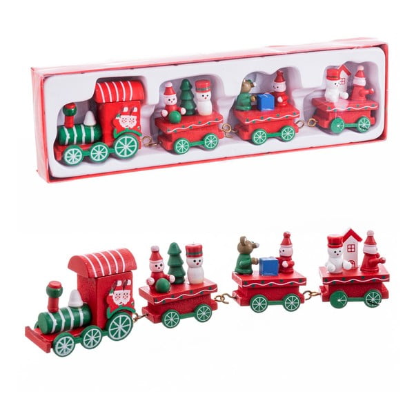 Lesena božična figurica (višina 7,5 cm) Locomotive – Casa Selección-image-1