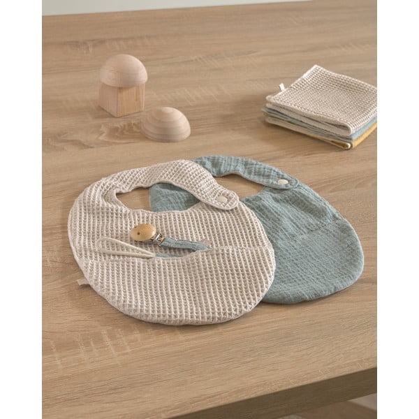 Komplet 2 slinčkov z žepkom iz organskega bombaža Kave Home Lupe-image-3