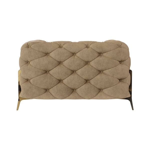 Svetlo rjav žameten fotelj Chelsea Bis – Ropez-image-2