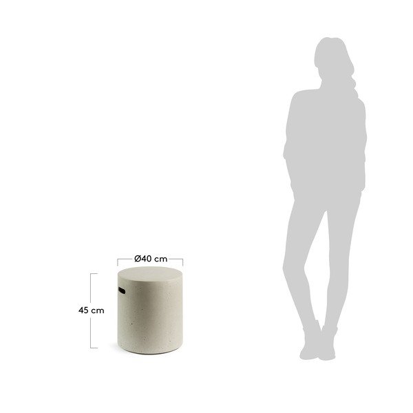 Sivi betonski stolček Kave Home Rhette-image-2