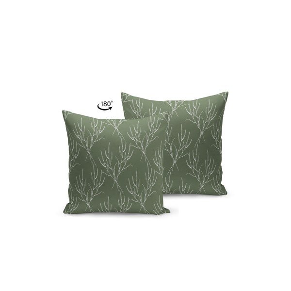 Blazina s polnilom Kate Louise Dark Green Nature, 43 x 43 cm-image-1