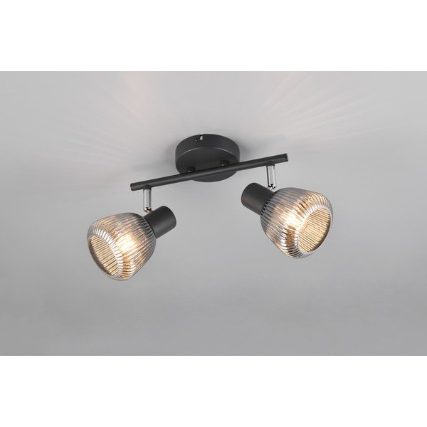 Črno točkovno svetilo ø 10 cm Tarifa – Trio-image-2
