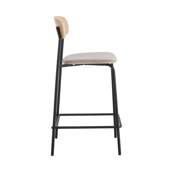 Črni/sivorjavi barski stoli v kompletu 2 ks (višina sedeža 66 cm) Adriana – Marckeric-image-3