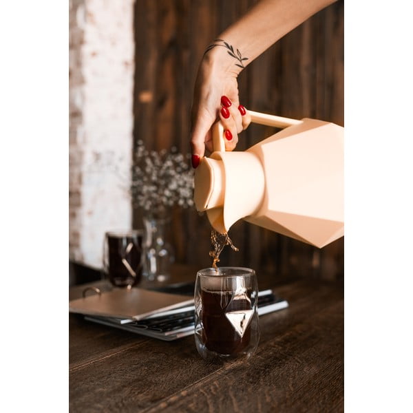 Kremasto bela termovka Vialli Design Geo, 1 l-image-1