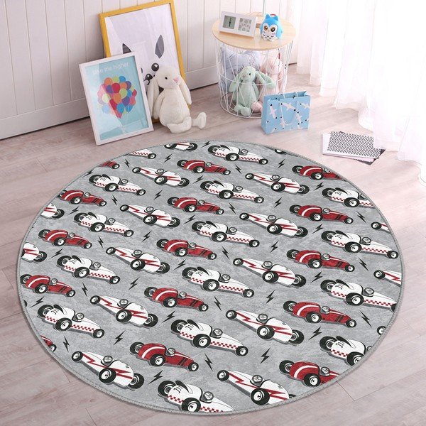Siva otroška preproga ø 120 cm Comfort – Mila Home-image-2