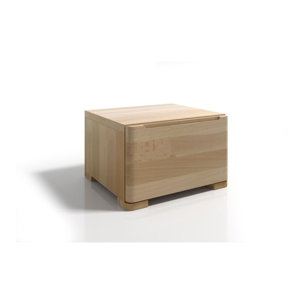 Nočna omarica iz bukovega lesa s predalom SKANDICA Sparta-image-1