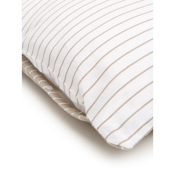 Bela in bež flanelna posteljnina Westwing Collection Talin, 155 x 220 cm-image-4