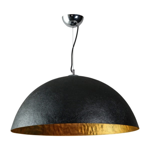 Črno-zlata stropna svetilka ETH Mezzo Tondo, ⌀ 70 cm