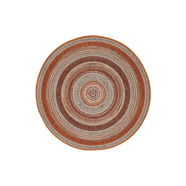 Oranžna zunanja preproga Universal Verdi, ⌀ 120 cm