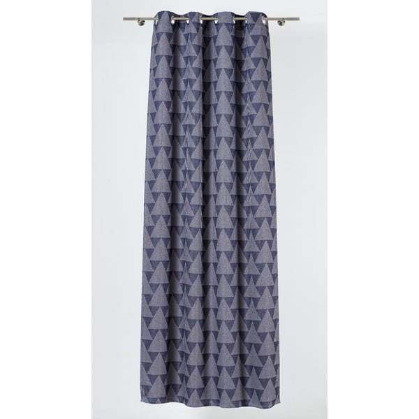 Modra/siva zavesa 130x260 cm Zatapa – Mendola Fabrics-image-1