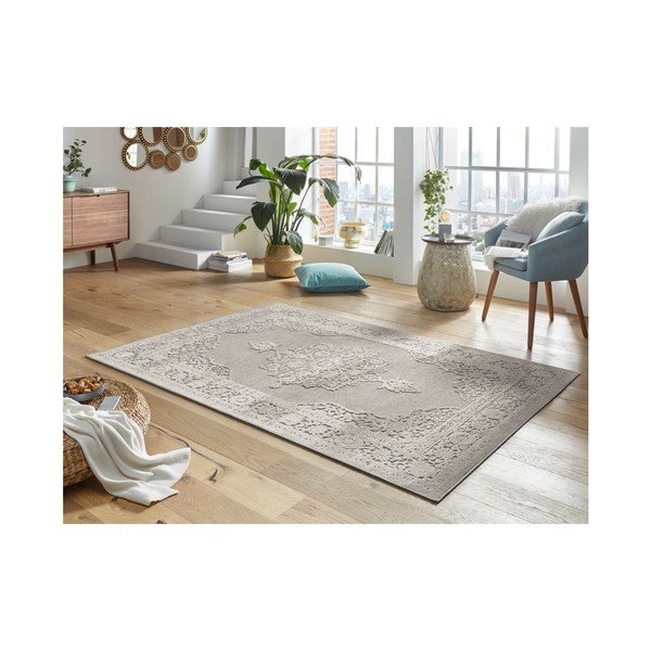 Siva preproga iz viskoze Mint Rugs Willow, 80 x 125 cm-image-1