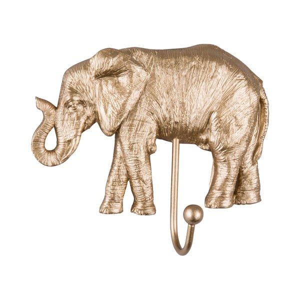 Obešalnik v zlati barvi Leitmotiv Elephant