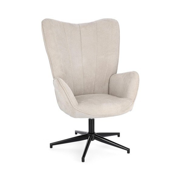 Bež vrtljiv fotelj Inas – Bizzotto