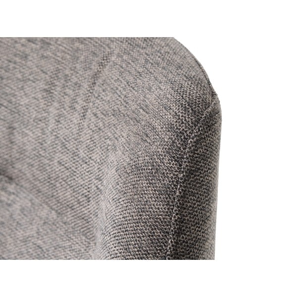 Siv oblazinjen jedilni stol z nasloni za roke Roxana – Unique Furniture-image-4