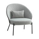 Svetlo siv fotelj Canelas – House Nordic