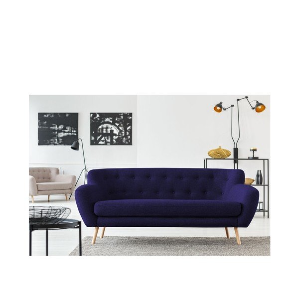 Temno modra zofa Cosmopolitan design London, 192 cm-image-4