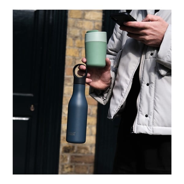 Temno modra steklenica za vodo iz nerjavečega jekla 500 ml Loop – Joseph Joseph-image-2