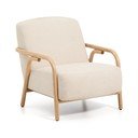 Bež fotelj iz šenilje Sylo – Kave Home
