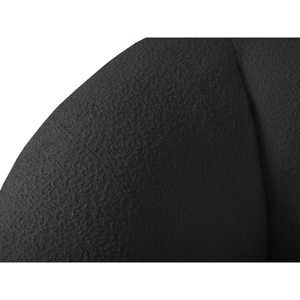 Temno siv fotelj iz tkanine bouclé Essen – Cosmopolitan Design-image-4