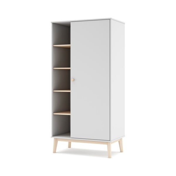 Bela otroška garderobna omara 90x181 cm Esteban – Marckeric-image-2