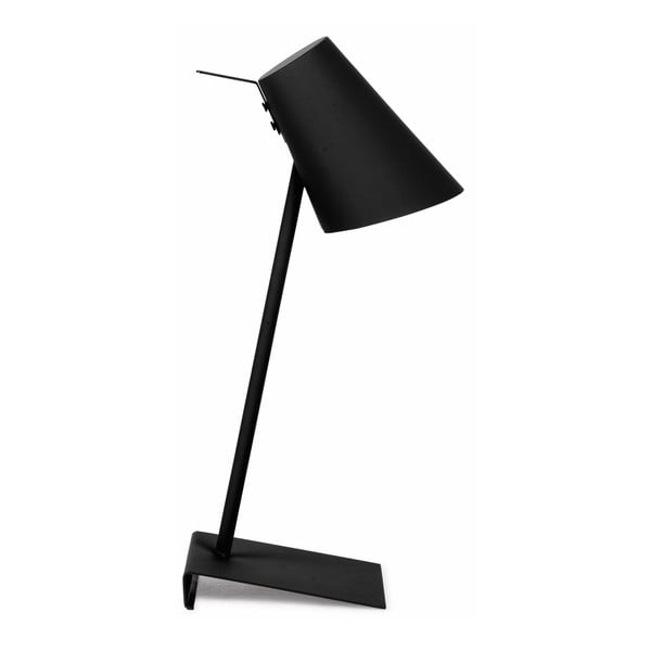 Črna namizna svetilka s kovinskim senčnikom (višina 54 cm) Cardiff – it's about RoMi