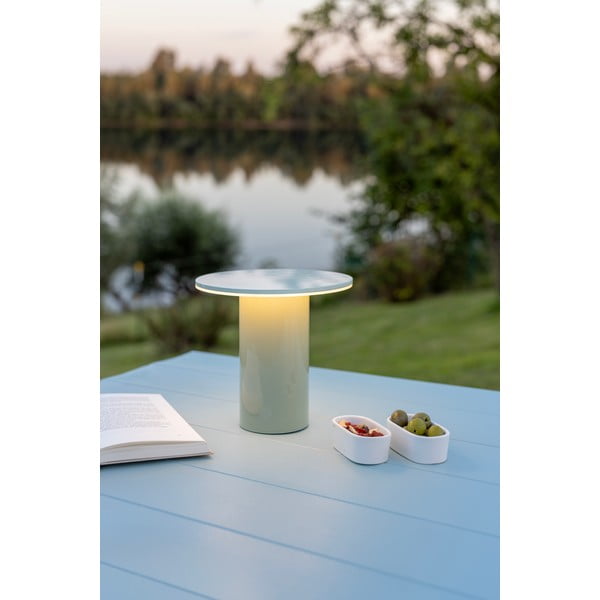 Mentolno zelena LED zatemnitvena namizna svetilka (višina 18 cm) Fungo – Remember-image-1