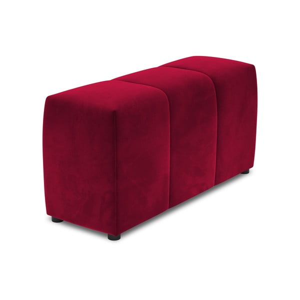 Rdeči žametni naslon za roke za modularni kavč Rome Velvet - Cosmopolitan Design 