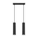 Črna kovinska viseča svetilka Gleam – Sollux