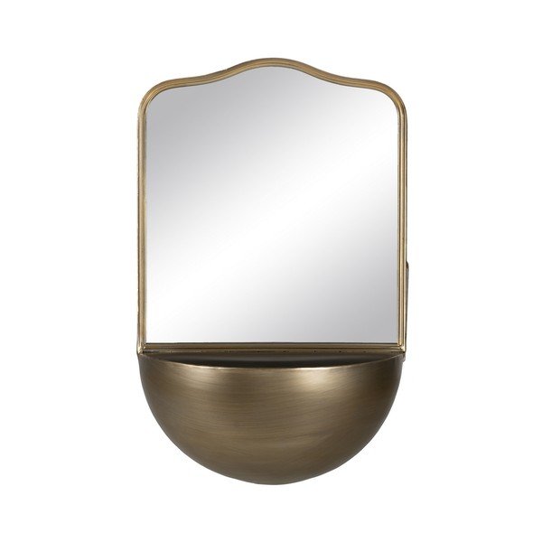 Stensko ogledalo s polico 37x40 cm – Ixia