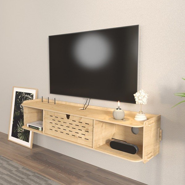 TV omarica v hrastovem dekorju 116,5x19,5 cm Sima - Kalune Design-image-4
