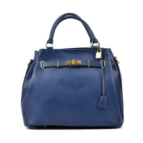 Modra usnjena torbica Isabella Rhea Mahno