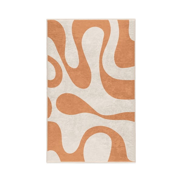 Oranžna pralna preproga 80x150 cm Caramel Latte – Mila Home