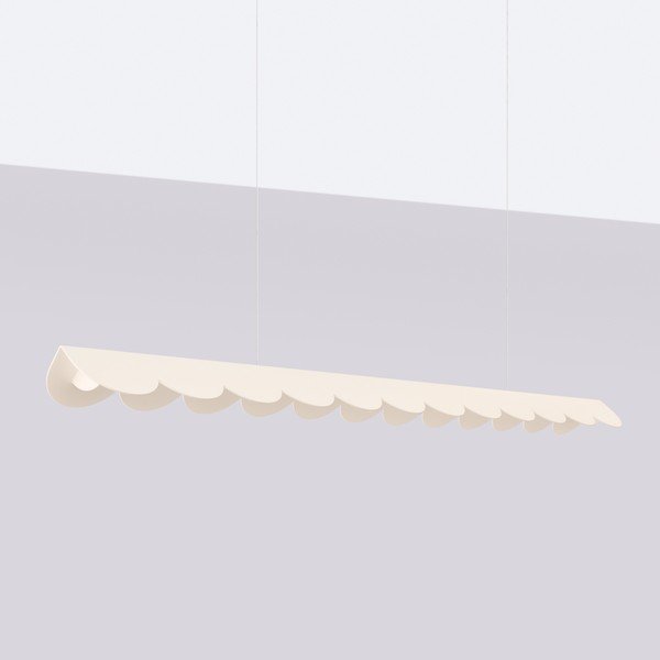 Bež aluminijasta LED viseča svetilka BISCUIT – Thoro-image-4