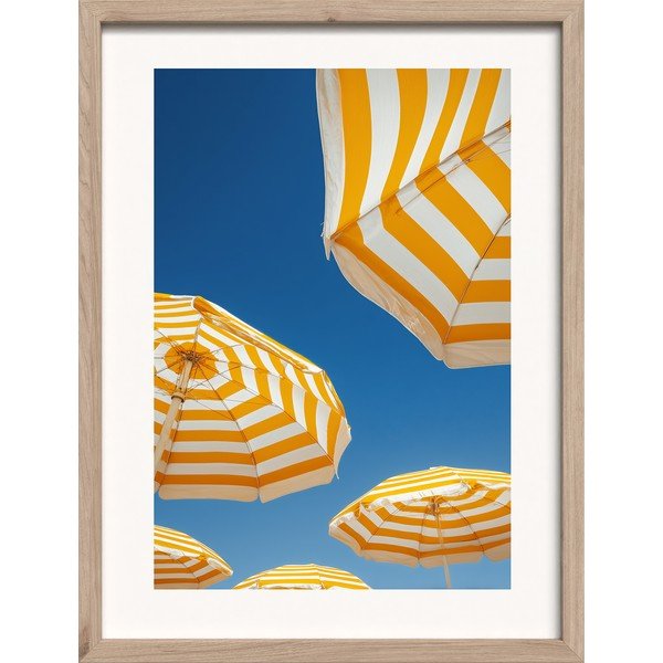 Tiskana slika z okvirjem 30x40 cm Umbrellas  – Styler