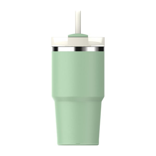 Žajbljevo zelena termovka s slamico iz nerjavečega jekla 600 ml Quencher H2.0 FlowState Tumbler Pistachio – Stanley-image-2