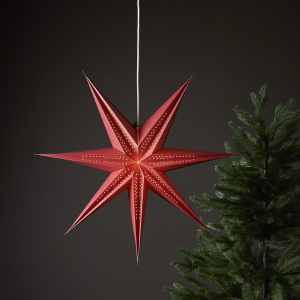 Rdeča božična svetlobna dekoracija ø 60 cm Point - Star Trading