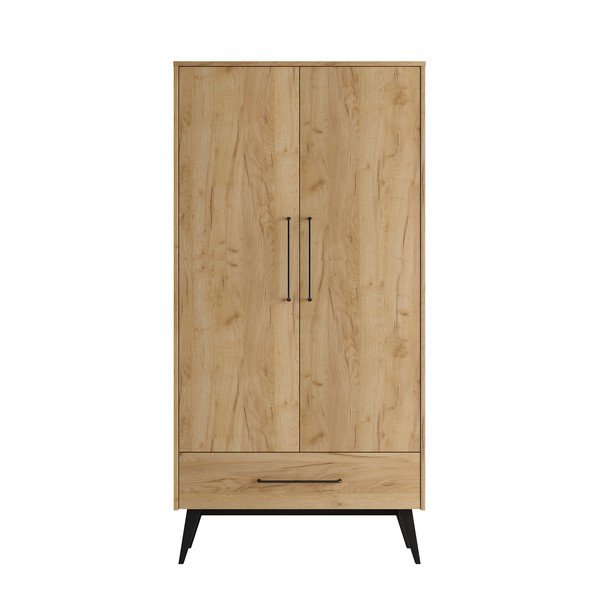 Otroška garderobna omara v dekorju bukve 100x200 cm Retro – Pinio