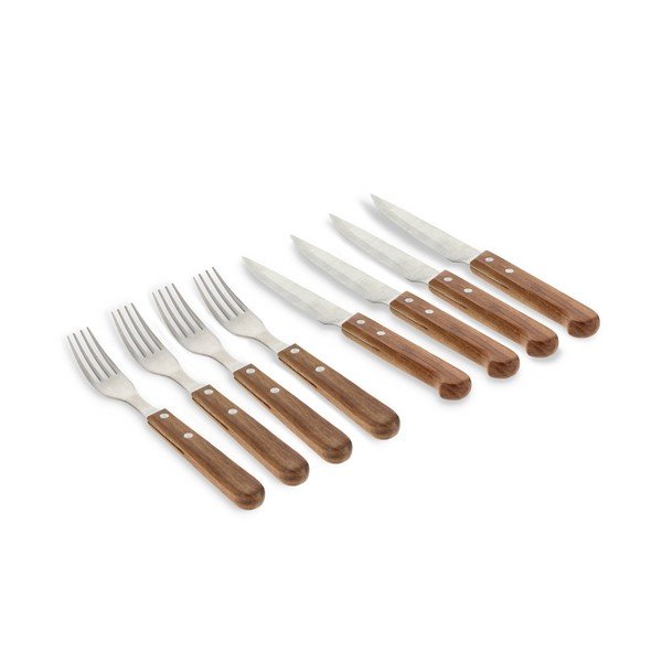 Komplet nožev za zrezke 8 ks iz nerjavečega jekla v srebrni barvi/v naravni barvi – Holm-image-2