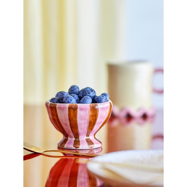 Rdeča/rožnata keramična otroška skleda ø 9 cm Nini – Bloomingville-image-1