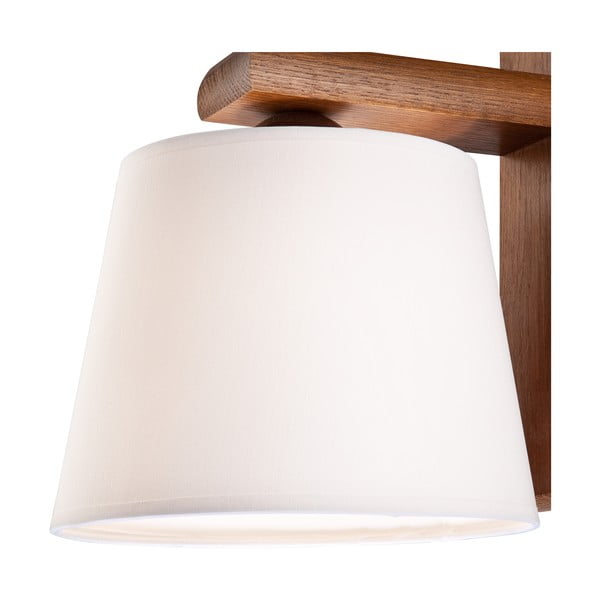 Temno rjava stenska svetilka ø 20 cm Aida – LAMKUR-image-4