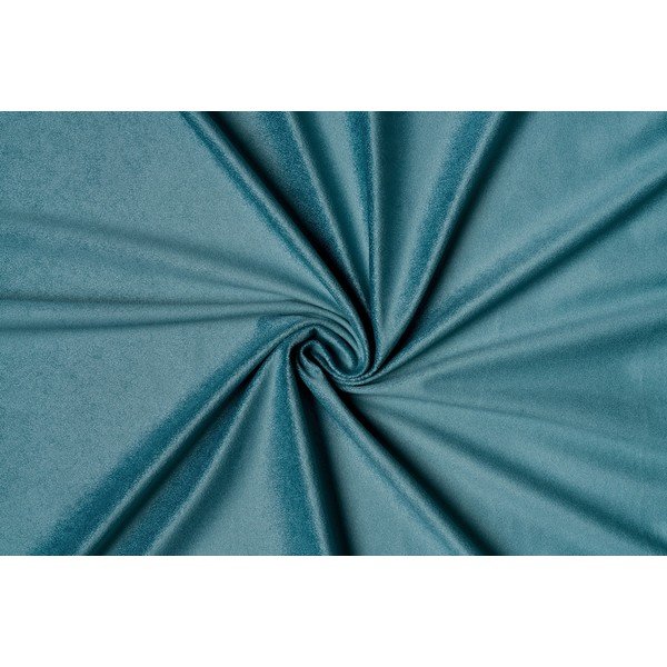 Turkizna žametna zavesa 140x260 cm Novara – Mendola Fabrics-image-1