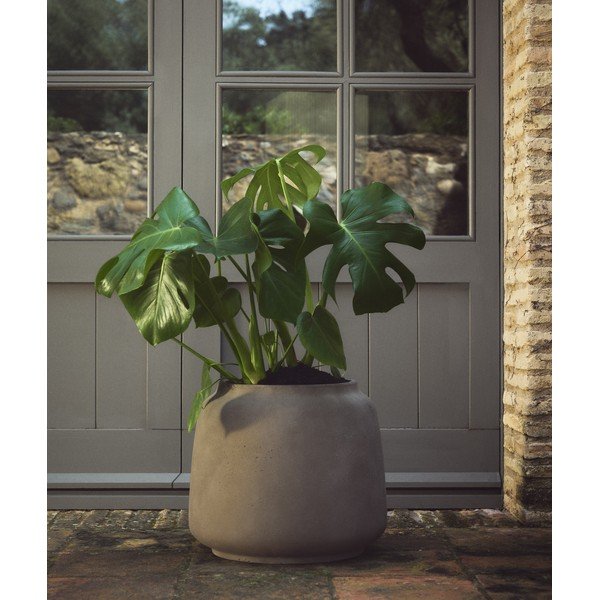 Betonski okrasni cvetlični lonec ø 40 cm Lira – Kave Home-image-1