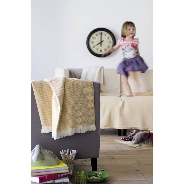 Lahka odeja Skyline Lime Green, 140x250 cm-image-2