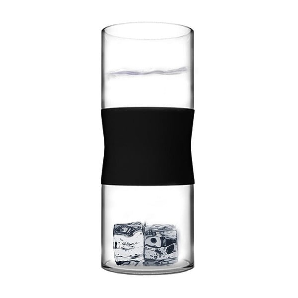 Kozarci iz borosilikatnega stekla, črni, 380 ml, 2 kosa