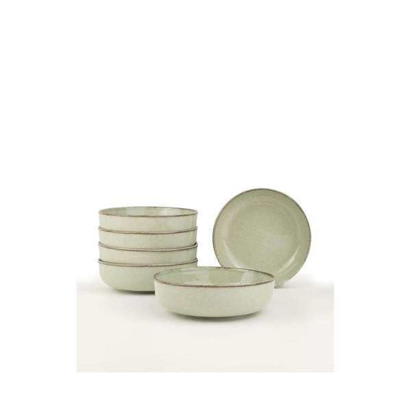 Svetlo zelene porcelanaste skledice v kompletu 6 ks 75 ml – Hermia