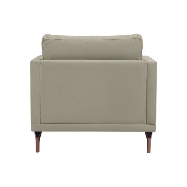 Windsor & Co Zofe Jupiter Bež fotelj z zlatim naslonom za roke-image-3