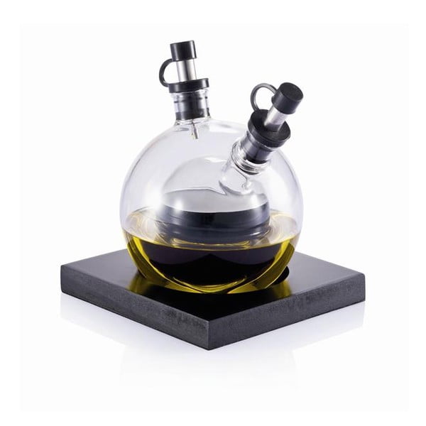 Posoda za olje in kis iz ročno pihanega stekla s podstavkom XD Design Orbit-image-1