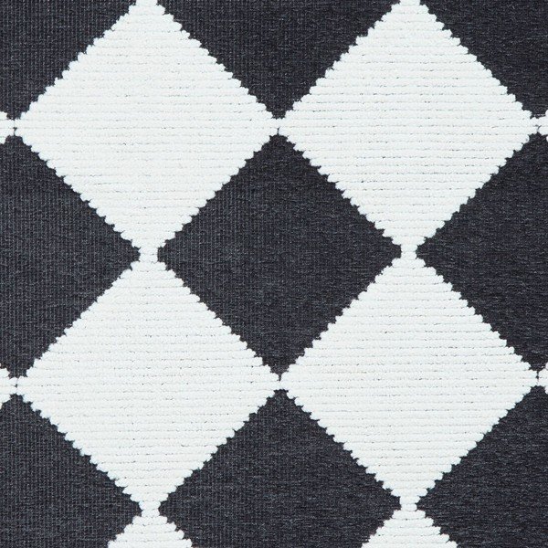 Črno-bela pralna preproga 80x150 cm Lyna Charcoal&White – Think Rugs-image-3